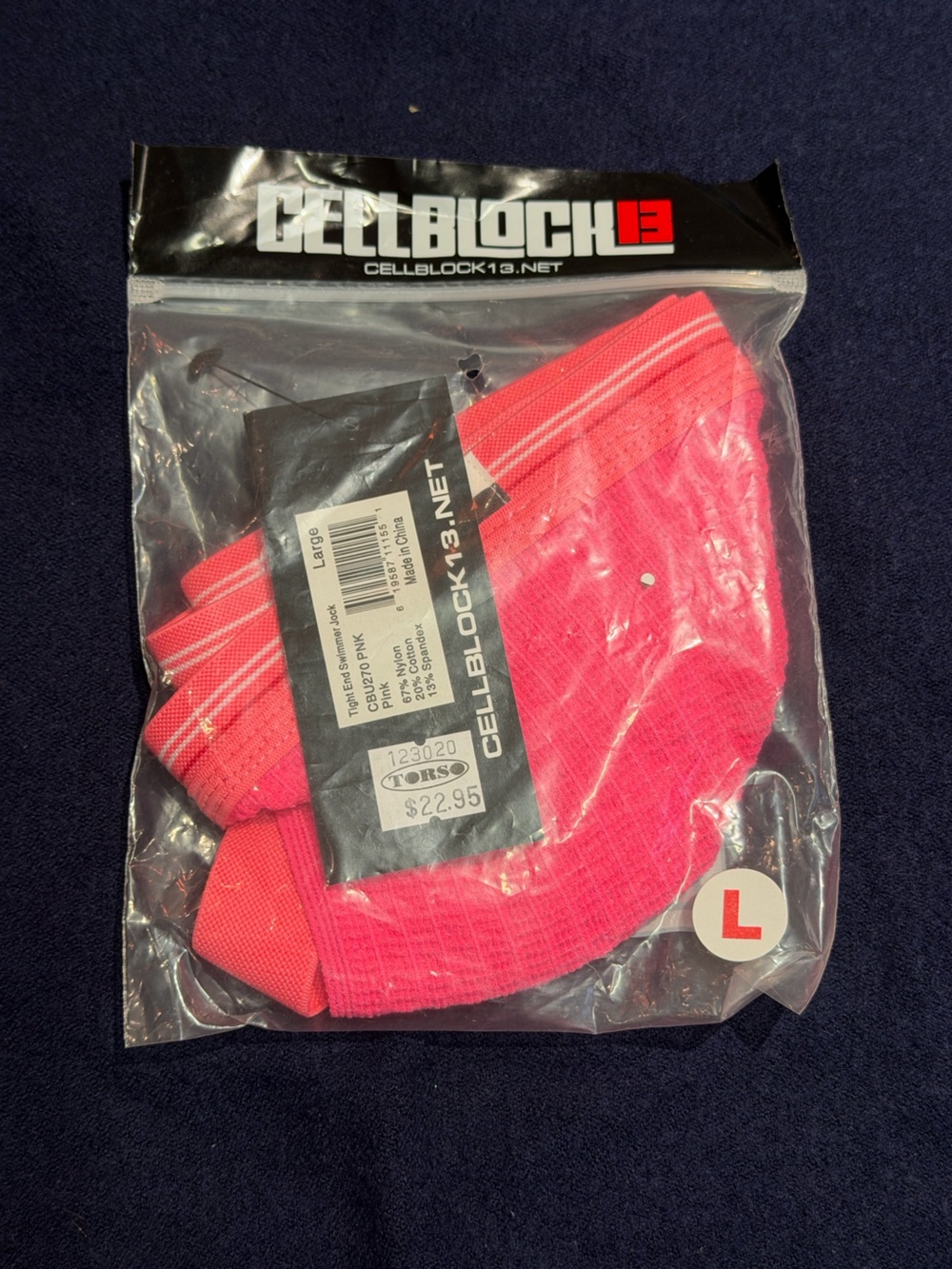 Cellblock 13 Jockstrap Lot 2-Pack Tight End Pink Large NWT